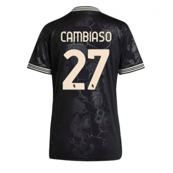 Billige Fotballdrakt Juventus Andrea Cambiaso #27 Replika Tredjedrakt Dame 2025-26 Kortermet